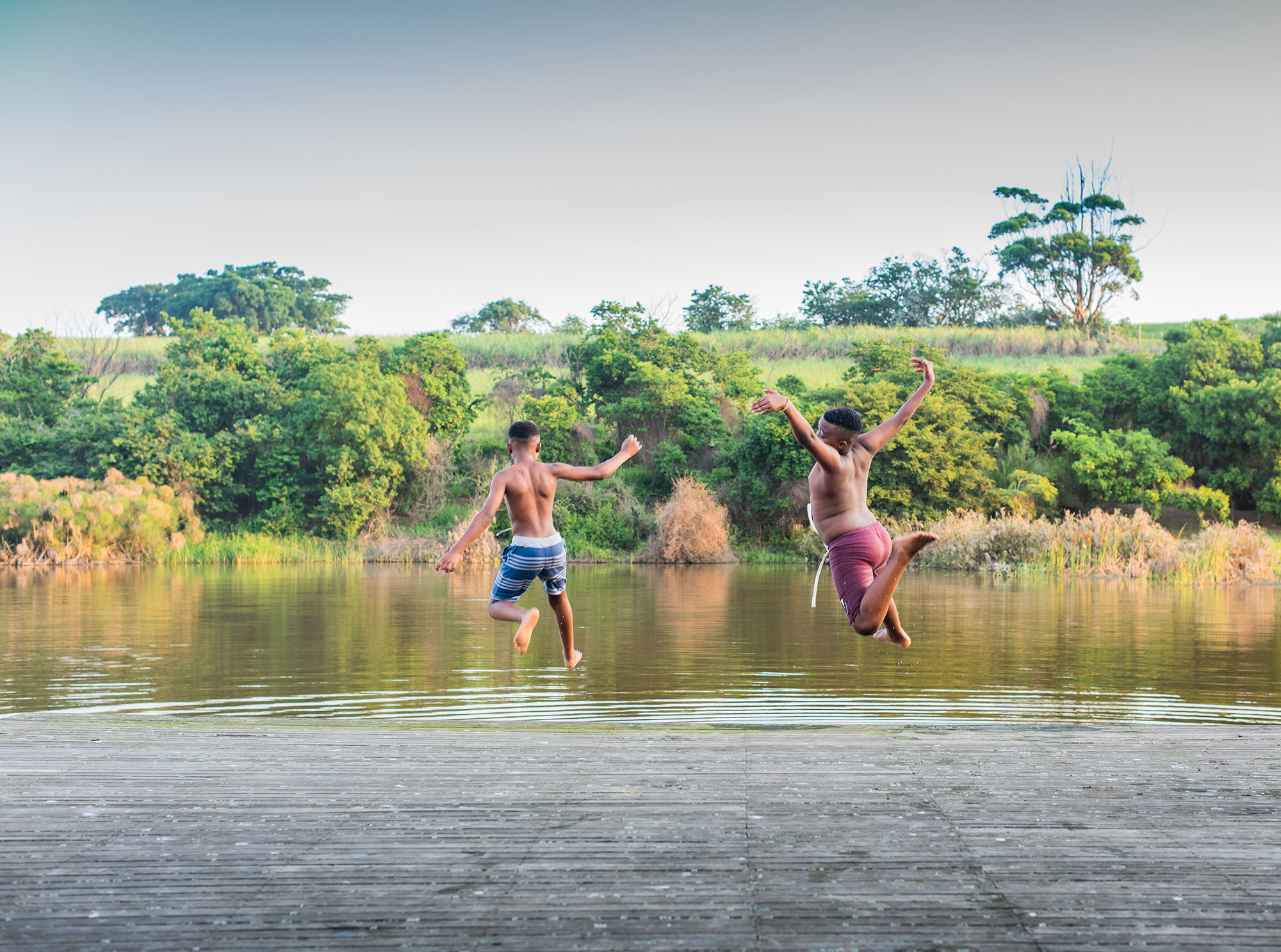Jumping in Water